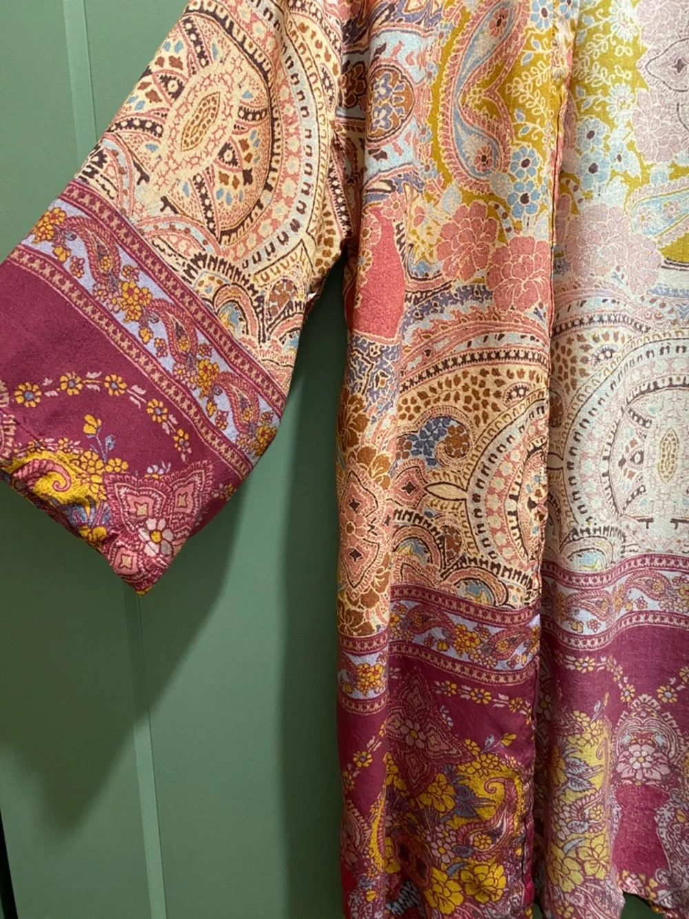 Soft Surroundings Paisley Print Kimono